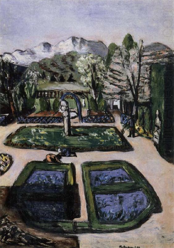 Max Beckmann Garden Landscape in Spring with Mountains china oil painting image